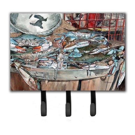 Jensendistributionservices Basket Full of Blue Crabs Leash or Key Holder MI1718318